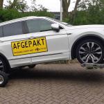 Car seized in investigation into cocaine trafficking through Aalsmeer flower auction, June 2021