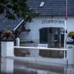 Floodwater quickly swept through the Oliemolen, a farm, bed and breakfast, and historic landmark in Heerlen. 13 July 2021