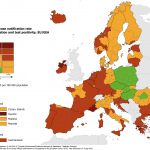 The Netherlands remained at the red risk level on the ECDC's coronavirus risk assessment map. 9 Sept. 2021
