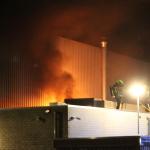 Fire rips through the Meerkoet sports hall in Reeuwijk. 30 December 2021