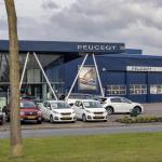 A Peugeot dealership in Emmeloord, Flevoland. 5 May 2021. 