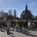 Demonstration in The Hague on Feb. 26 against war in Ukraine.