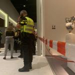 Police investigate the armed robbery at the Tefaf art fair in Maastricht. 28 June 2022