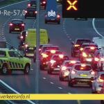 Traffic builds up on the A9 from Beverwijk to Amstelveen during a particularly busy morning rush hour. 27 Sept. 2022