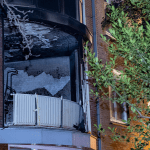 An explosion and a fire destroyed four apartments on Zuiderkerkhof in Amsterdam. 8 October 2022