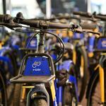 E-bikes parked at Driebergen-Zeist station.