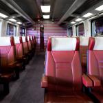 Inside the first class compartment of an NS train in The Hague, 25 August 2022