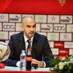 Walid Regragui during a press conference in August 2022