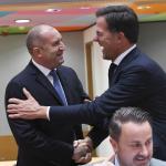 Dutch Prime Minister Mark Rutte and Bulgarian President Rumen Radev