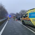 Car crashes involving four vehicles left nine hurt in Beerze, including three children. 16 December 2022