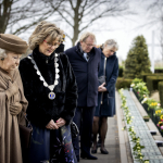 Princess Beatrix attends the 70th commemoration of the 1953 flood disaster in Oude-Tonge, 1 February 2023