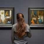 Two Vermeer paintings as part of a special exhibition at the Rijksmuseum. February 2023