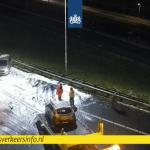 Icy road accident on the Prins Clausplein junction on the A4/A12, 8 March 2023