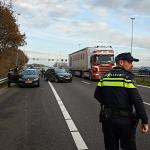 Dutch police on a highway