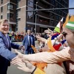 King Willem-Alexander enjoying King's Day in Rotterdam, 27 April 2023