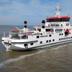 A Wagenborg ferry on its way to Ameland