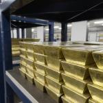 Gold being prepared to be moved from the Dutch central bank (DNB) in Amsterdam to a temporary location in Haarlem. October 2020
