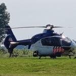 Police helicopter in Lith to search for a 6-year-old boy who went missing near De Lithse Ham on 14 June 2023