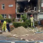 A gas explosion destroyed three homes on Hardewijkstraat in Lelystad, 29 July 2023