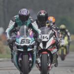 Joey den Besten on the #65 vehicle during a superbike event in May 2023