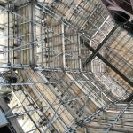 Scaffolding in the Dom Tower in Utrecht, 19 May 2019