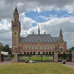 Peace Palace in The Hague, which houses the International Court of Justice, August 2022.