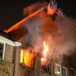 Major fire at a house in Gouda.