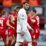 Santiago Gimenez of Feyenoord disappointed after the 2-0 during the Dutch Eredivisie match between FC Twente and Feyenoord at Stadion De Grolsch Veste on October 29, 2023.