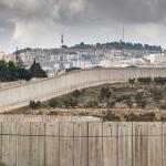 Separation wall between Israel and West Bank