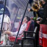 Benjamin Tahirovic of Ajax disappointed after the draw during the Dutch Eredivisie match between Almere City FC and Ajax Amsterdam in the Almere City FC Stadion on 12 november 2023 in Almere, Netherlands.