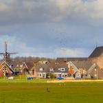 Village of Eanjum in the province of Friesland. 