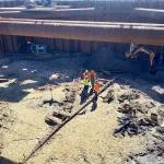 The Defense aircraft recovery team trying to identify human remains of WWII bomber crew.