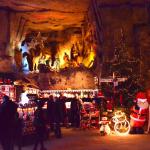 Christmas market in gemeente cave in Valkenburg