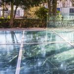 The Auschwitz Monument at the Wertheimpark in Amsterdam, designed by Jan Wolkers, is comprised of broken mirrors. March 29, 2016 