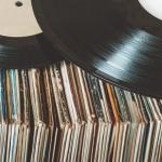 Vinyl records.