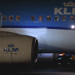 KLM passengers arriving at Schiphol Airport ahead of the Christmas 2023 holiday