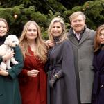 The Dutch Royal Family pose for their annual winter photo session at Huis ten Bosch palace. 22 December 2023