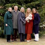 The Dutch Royal Family pose for their annual winter photo session at Huis ten Bosch palace. 22 December 2023