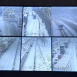 Highway cameras show snow covering the roads in Limburg. 17 January 2024