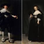 Rembrandt portraits of Marten Soolmans and Oopjen Coppit painted in 1634