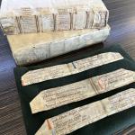 Century-old parchment fragments found in bookbindings from the Regional Archive Alkmaar.