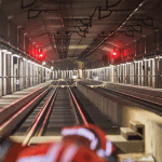 ProRail workers in the Schiphol tunnel