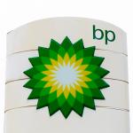 BP gas station sign