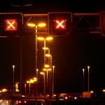 Archive photo showing a closed highway