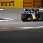 Red Bull driver Max Verstappen of the Netherlands steers his car during the Formula One Bahrain Grand Prix at the Bahrain International Circuit in Sakhir, Bahrain, Saturday, March 2, 2024.