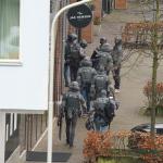 Police units deployed in the center of Ede after incident, March 2024.