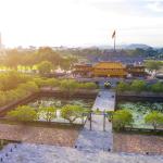 Aerial view of Hue Citadel in Vietnam.