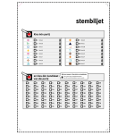 Small ballot paper will be tested in five municipalities during the European Parliament election on 6 June 2024