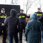 The new riot police uniform in action