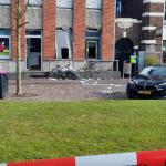 An ATM bombing damaged the facade of the Keatsmuseum on Voorstraat in Franeker, 26 April 2024